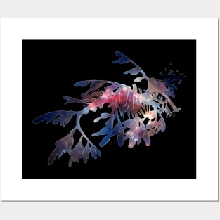 Galaxy Leafy Seadragon Posters and Art